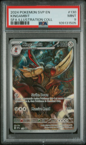 PSA 9 - Shrouded Fable SVP EN - Kingambit #130