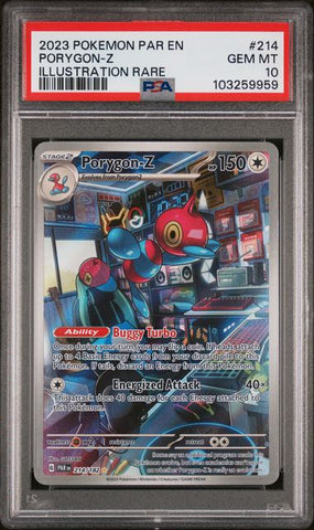 PSA 10 - Paradox Rift - Porygon-Z #214