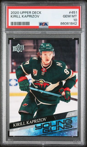 PSA 10 - 2020-21 Upper Deck Series 2 - Kirill Kaprizov (Young Guns) #451