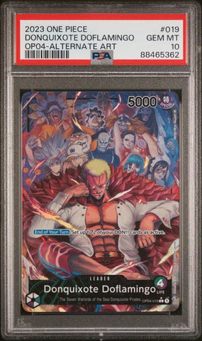 PSA 10 - OP04 - Donquixote Doflamingo #019