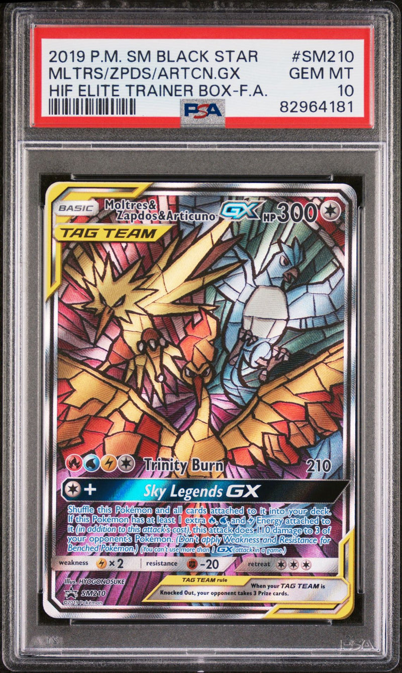 PSA 10 - Black Star Promo - Moltres Zapdos Articuno