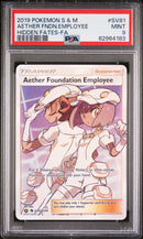 PSA 9 - Hidden Fates - Aether Foundation Employee SV81