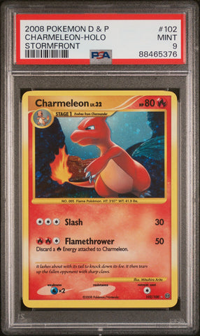 PSA 9 - Stormfront - Charmeleon Holo #102