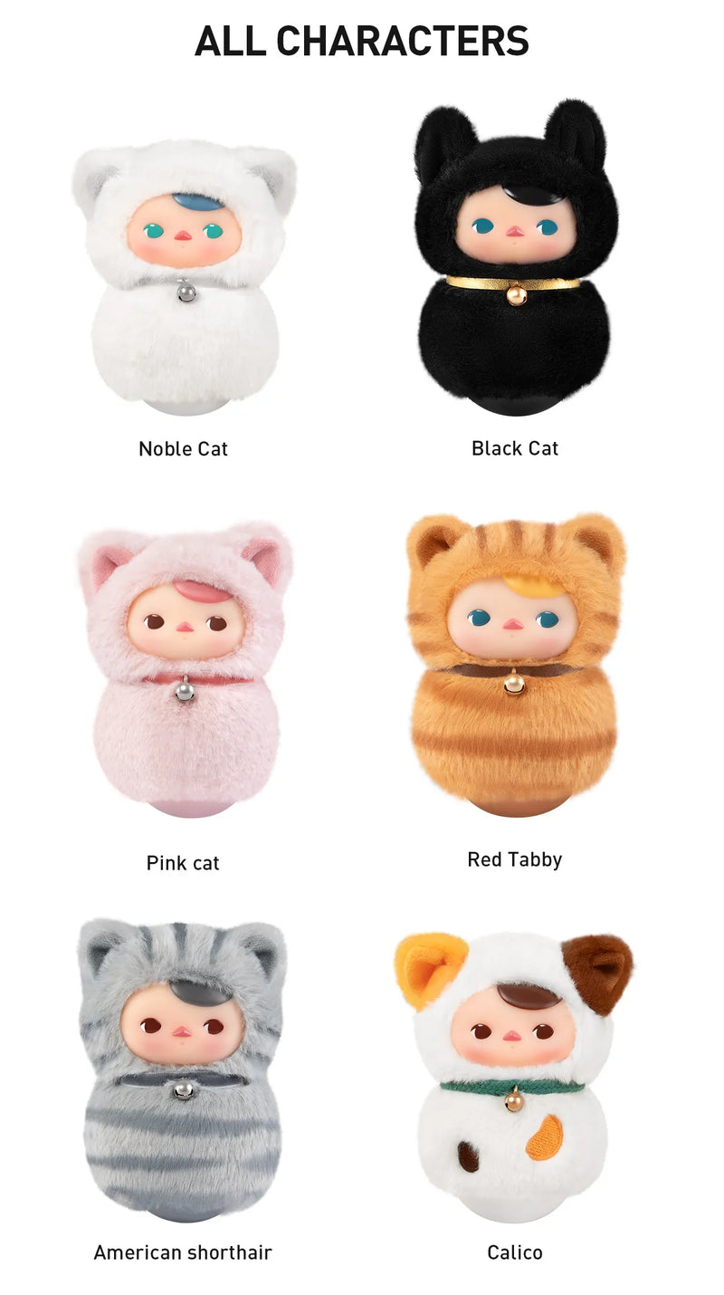 PUCKY Roly-Poly Kitty Series Vinyl Plush