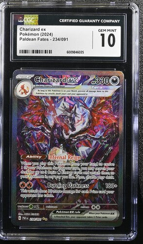 CGC 10 - Paldean Fates  - Charizard Ex