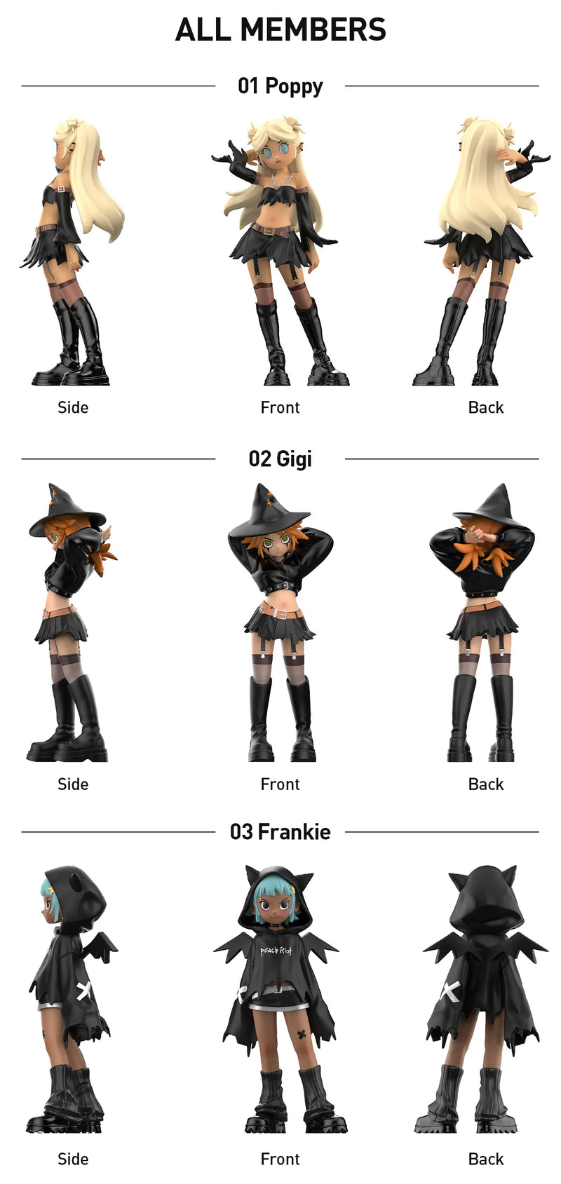 Peach Riot Witchy Punk Figures