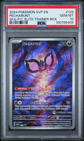 PSA 10 - Shrouded Fable  - Pecharunt Center Promo #129