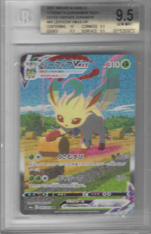 BGS 9.5 - Eevee Heroes - Leafeon Vmax #089