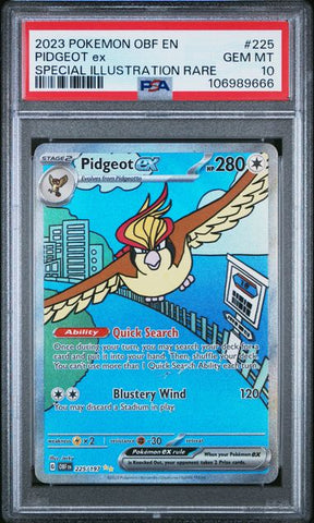 PSA 10 - Obsidian Flames  - Pidgeot EX #225