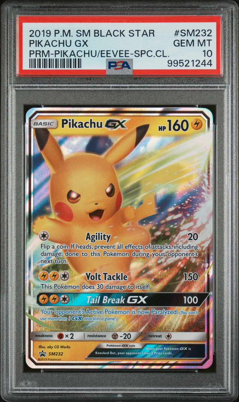 PSA 10 -Black Star Promo  - Pikachu GX