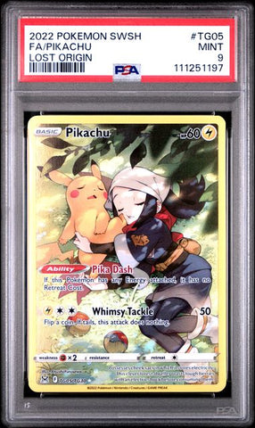 PSA 9 - Lost Origin - Pikachu #TG05