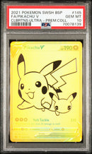 PSA 10 - Sequential Set Celebrations UPC - Pokeball #146 & Pikachu V #145