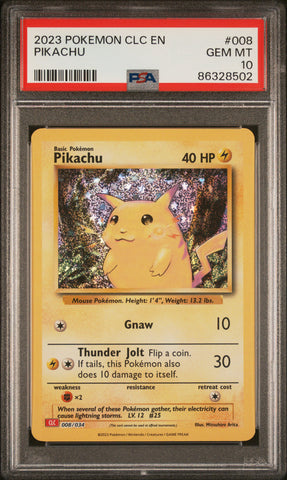 PSA 10 - Classic Collection Box  - Pikachu #008