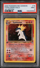 PSA 9 - Neo Genesis - Typhlosion Holo 1st Edition