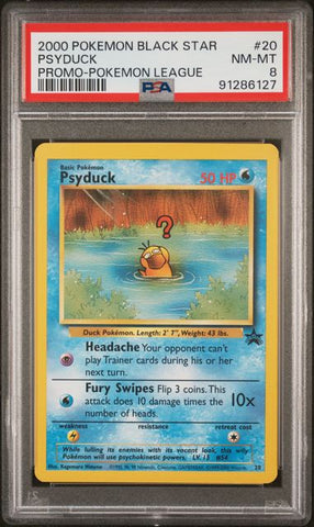PSA 8 - 2000 Promo - Pokemon League  - Psyduck #20
