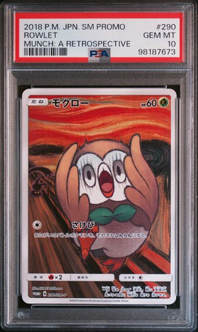 PSA 10 - Munch Retrospective  - Rowlet #290