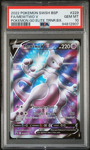 PSA 10 - SWSH Black Star Promo - Mewtwo V #229