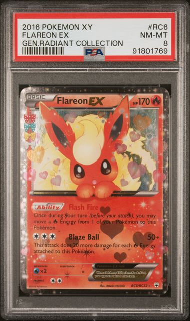 PSA 8 - Generations - Flareon EX