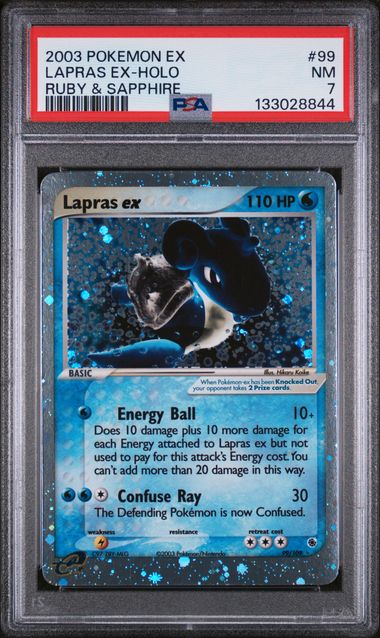 PSA 7 - Ruby & Sapphire - Lapras ex