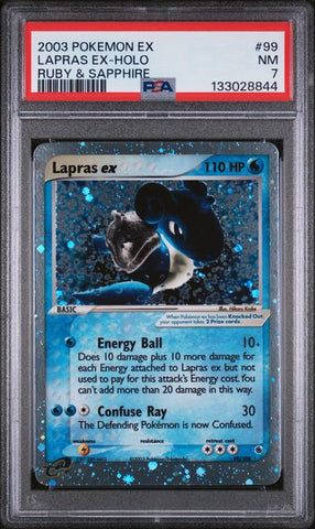 PSA 7 - Ruby & Sapphire - Lapras ex #99
