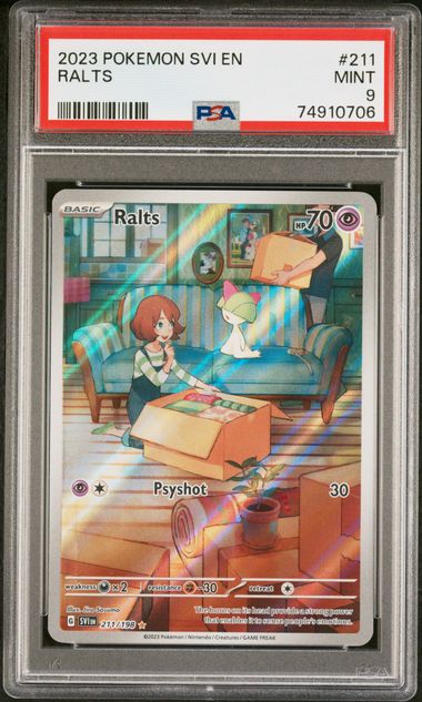 PSA 9 - Scarlet & Violet Base  - Ralts
