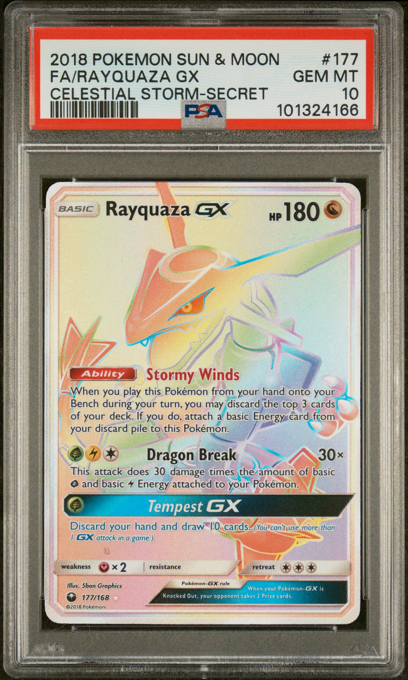 PSA 10 - Celestial Storm  - Rayquaza GX