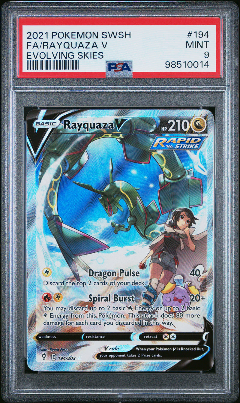 PSA 9 - Evolving Skies - Rayquaza V