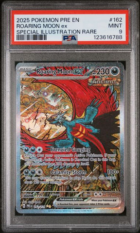 PSA 9 - Prismatic Evolutions - Roaring Moon EX #162