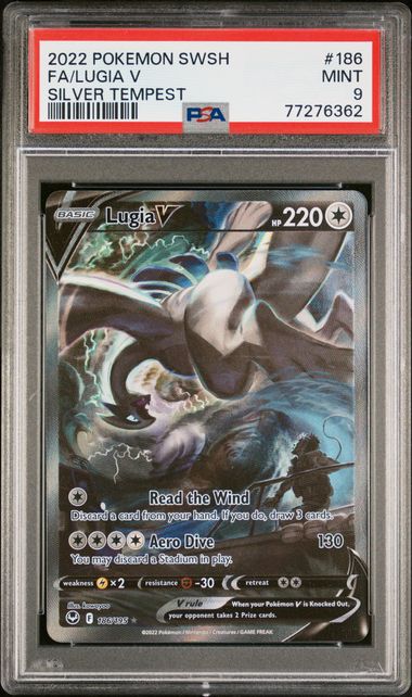 PSA 9 - Silver Tempest 186 Lugia V