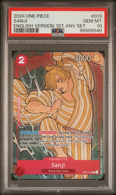 PSA 10 - One Piece English 1st Anniversary  - Sequential Promo Set