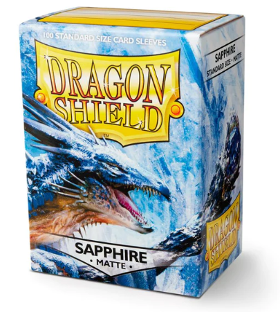 Dragon Shield: Matte Sleeve - Sapphire 100Ct