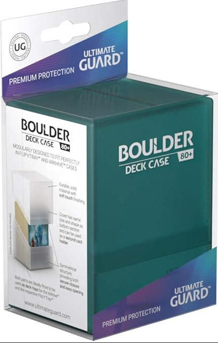 ULTIMATE GUARD - DECK CASE BOULDER 80+ MALACHITE (TEAL)