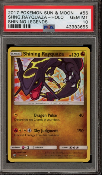 PSA 10 - Shining Legends - Shining Rayquaza