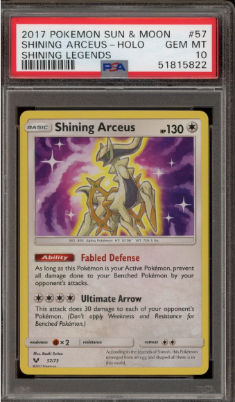 PSA 10 - Shining Legends - Shining Arceus