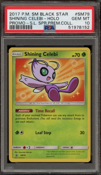 PSA 10 - Black Star Promo - Shining Celebi