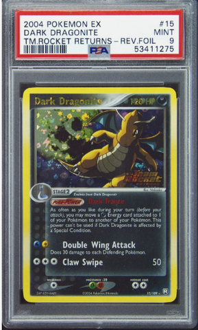 PSA 9 - Team Rocket Returns - Dragonite Reverse Holo #15