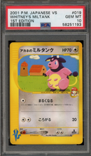 PSA 10 - 2001 Japanese VS 1st Ed - Whitney's Miltank