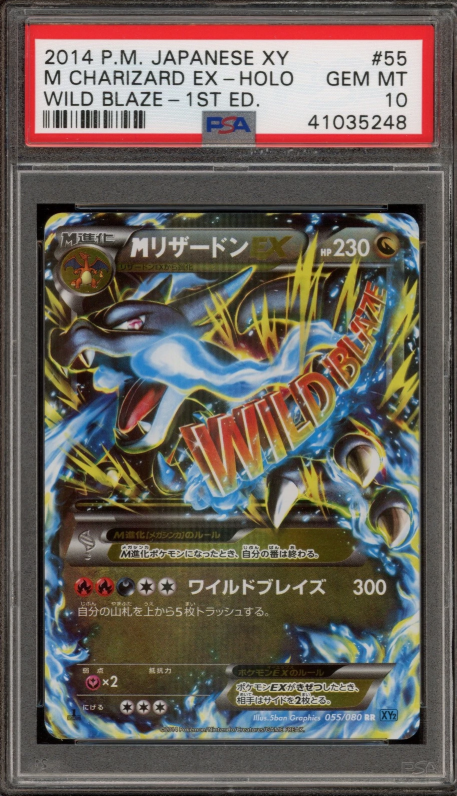 PSA 10 - Wild Blaze 1st Edition  - M Charizard EX