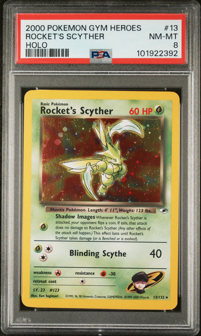 PSA 8 - Gym Heroes  - Rocket's Scyther