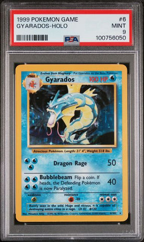 PSA 9 - 1999 Base Set - Gyarados Holo #9