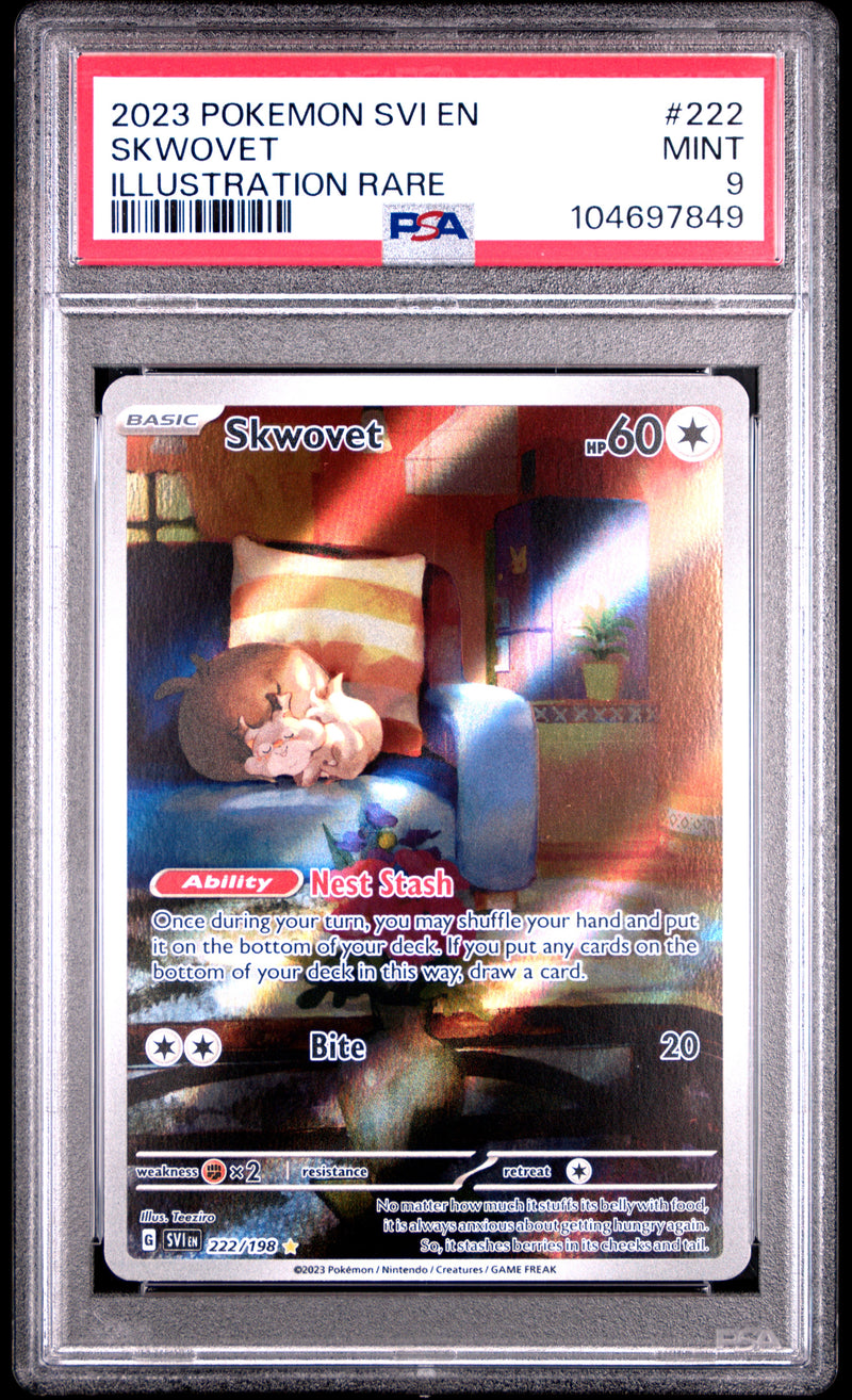 PSA 9 - Scarlet Violet Base  - Skwovet
