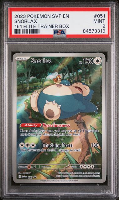 PSA 9 - 151 ETB Promo - Snorlax