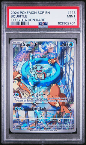 PSA 9 - Stellar Crown - Squirtle #148