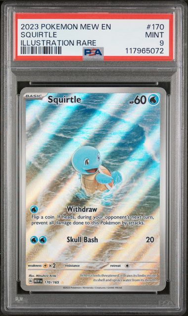 PSA 9 - Pokemon 151 - Squirtle