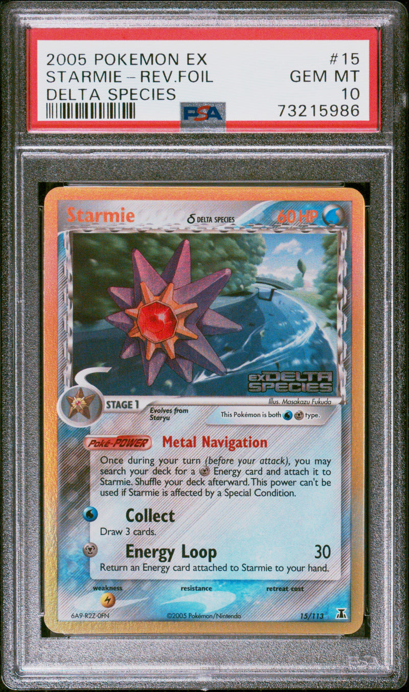PSA 10  - Delta Species - Starmie Reverse Foil