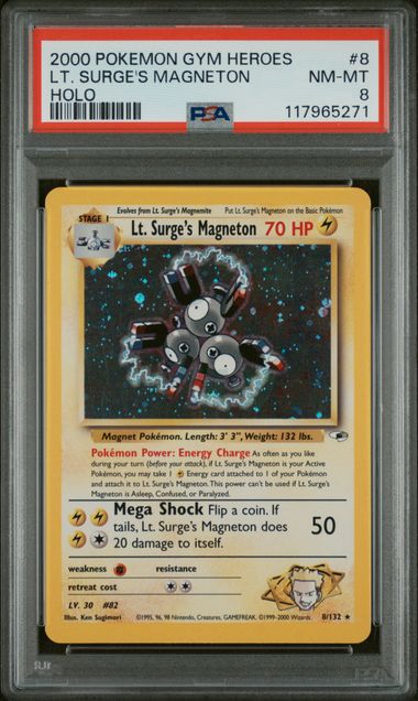 PSA 8 - Gym Heroes - Lt.Surge's Magneton