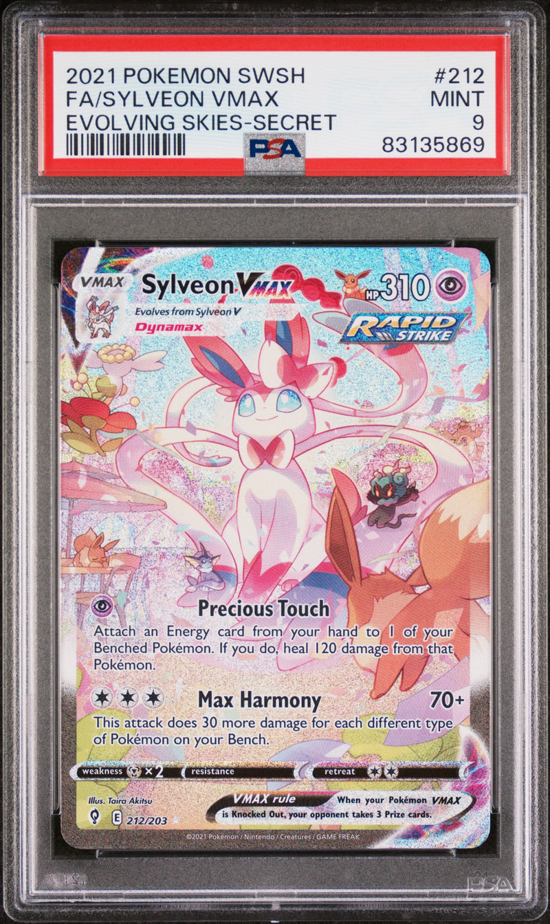 PSA 9 - Evolving Skies - Sylveon VMAX