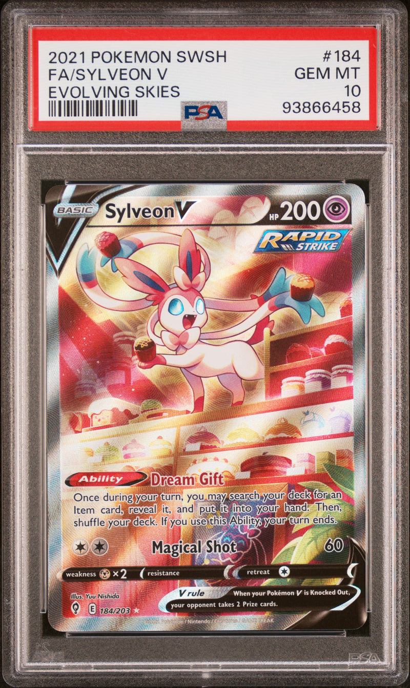 PSA 10 - Evolving Skies - Sylveon V