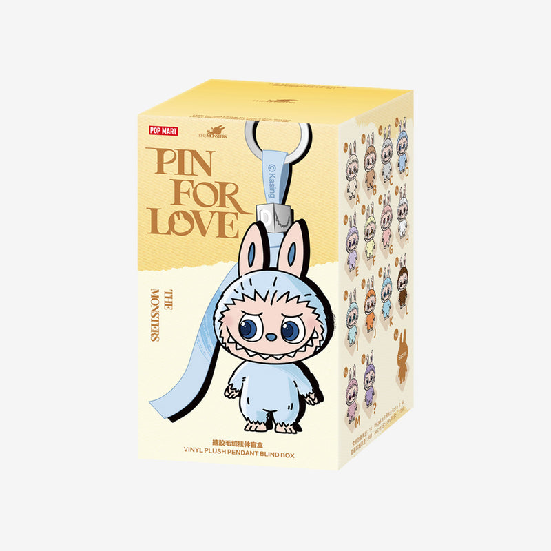 THE MONSTERS Pin for Love Series-Vinyl Plush Pendant Blind Box (AM)