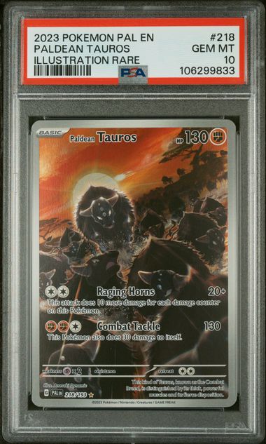 PSA 10 - Paldea Evolved - Paldean Tauros